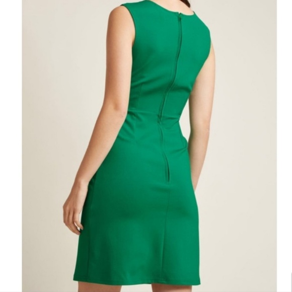 Modcloth Retro Green Bow Sheath Dress - Picture 5 of 7
